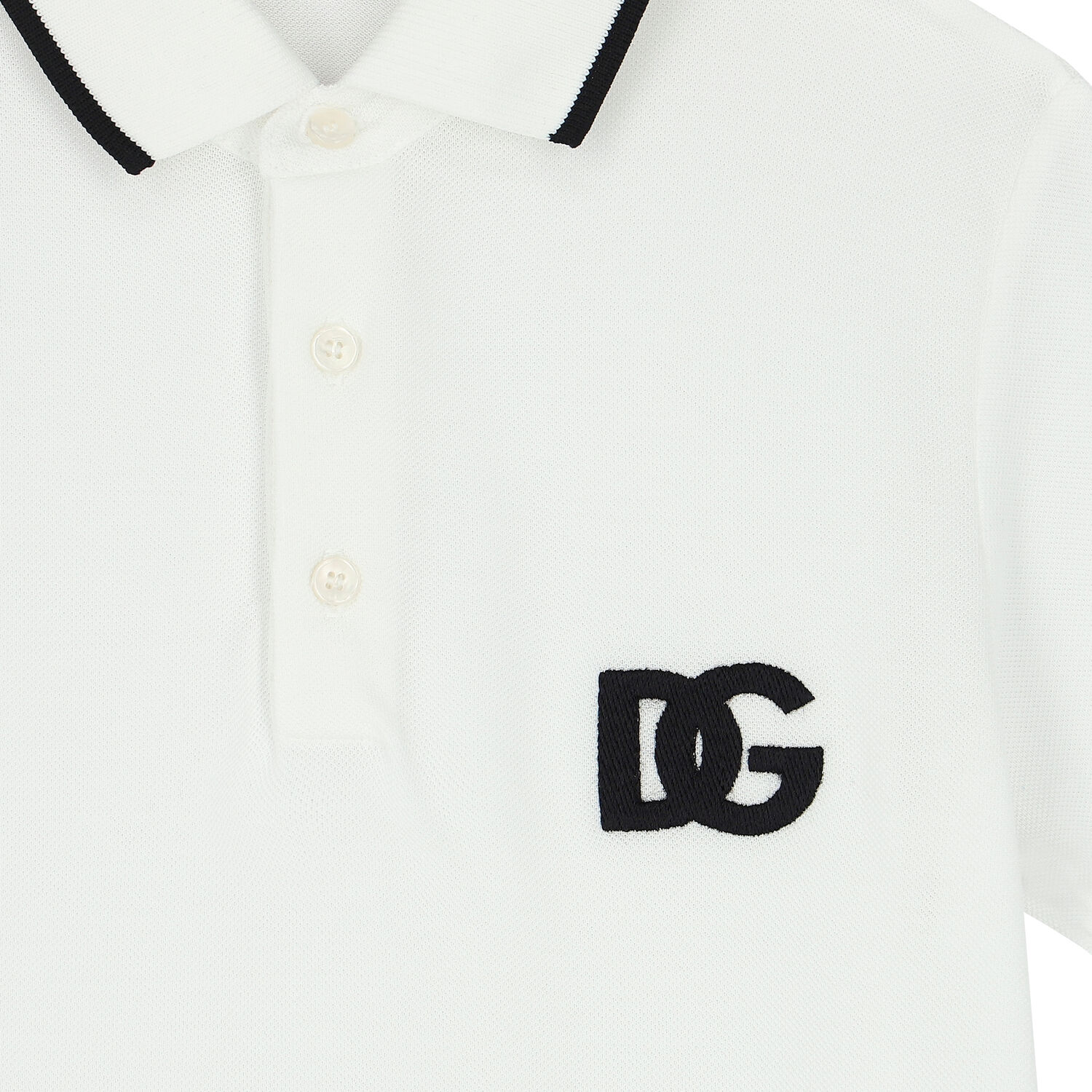 Boys White Logo Polo Shirt, 2, hi-res
